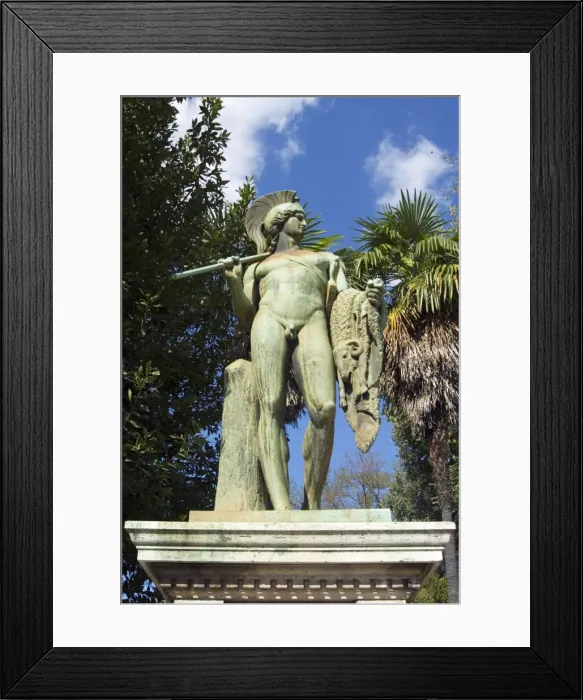 Framed Print : Statue of Warrior in Thorvalosen Square, Rome, Lazio, Italy, Europe Framed Print : Statue of Warrior in Thorvalosen Square, Rome, Lazio, Italy, Europe