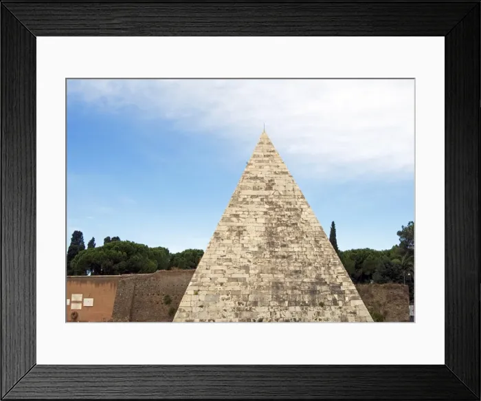 Framed Print : The Pyramid, Rome, Lazio, Italy, Europe