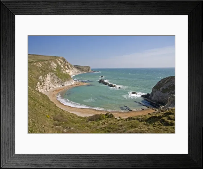 Framed Print : St. Oswalds Bay, Dorset, England, United Kingdom, Europe Framed Print : St. Oswalds Bay, Dorset, England, United Kingdom, Europe