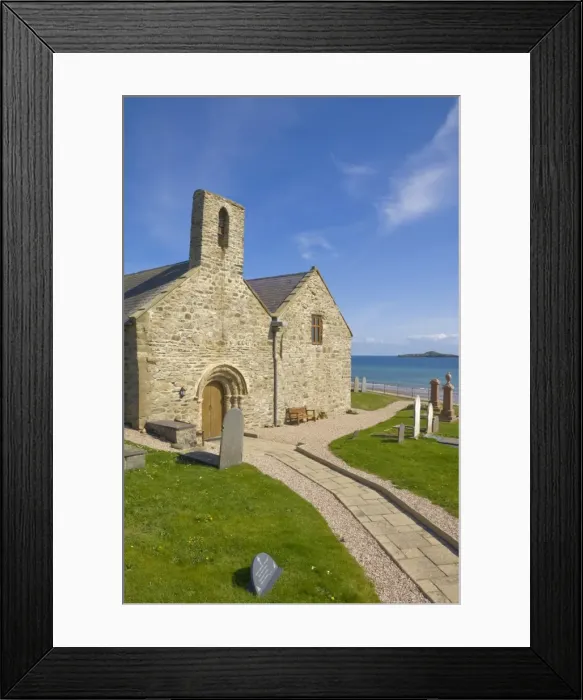 Framed Print : St. Hywyns church and graveyard, Aberdaron, Llyn Peninsula, Gwynedd Framed Print : St. Hywyns church and graveyard, Aberdaron, Llyn Peninsula, Gwynedd