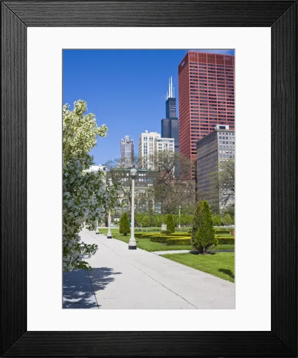 Framed Print : Grant Park, Chicago, Illinois, United States of America, North America Framed Print : Grant Park, Chicago, Illinois, United States of America, North America