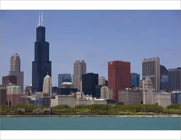 Sears Tower and skyline, Chicago, Illinois, United States of America, North America