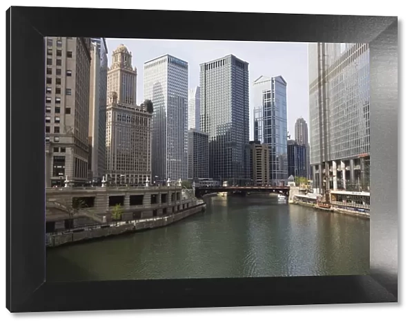 Chicago River and Wacker Drive, Chicago, Illinois, United States of America