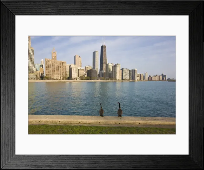 Framed Print : Near North skyline, Chicago, Illinois, United States of America, North America