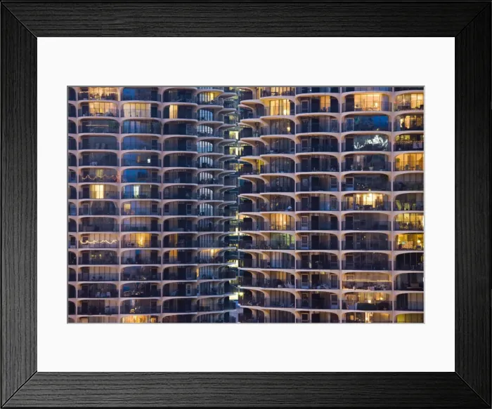 Framed Print : Marina City, Chicago, Illinois, United States of America, North America Framed Print : Marina City, Chicago, Illinois, United States of America, North America