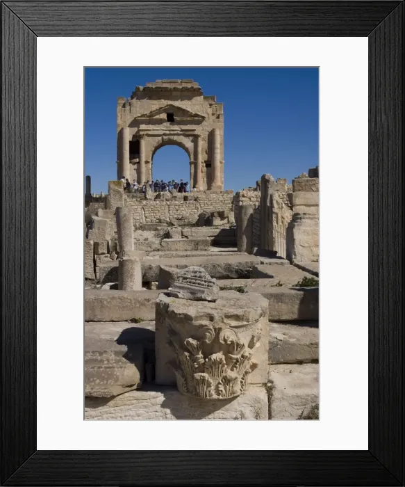 Framed Print : Arch of Trajan, Roman site of Makhtar, Tunisia, North Africa, Africa Framed Print : Arch of Trajan, Roman site of Makhtar, Tunisia, North Africa, Africa