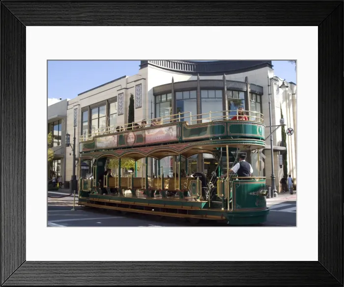 Framed Print : Tram, the Grove Shopping Mall, Los Angeles, California, United States of America Framed Print : Tram, the Grove Shopping Mall, Los Angeles, California, United States of America