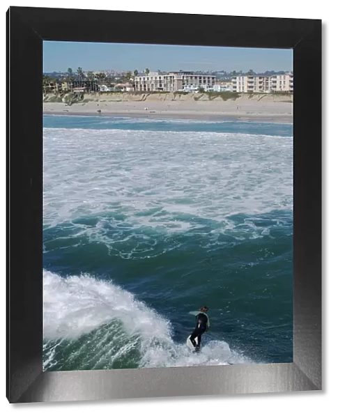 Surfer, Pacific Beach, San Diego, California, United States of America, North America