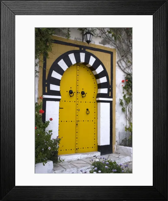 Framed Print : Door, Sidi Bou Said, near Tunis, Tunisia, North Africa, Africa Framed Print : Door, Sidi Bou Said, near Tunis, Tunisia, North Africa, Africa