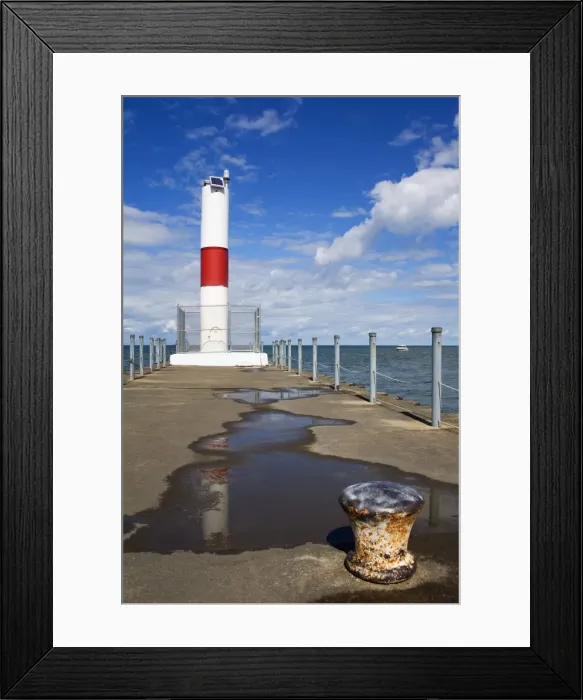 Framed Print : Pier Lighthouse, Rochester, New York State, United States of America, North America Framed Print : Pier Lighthouse, Rochester, New York State, United States of America, North America
