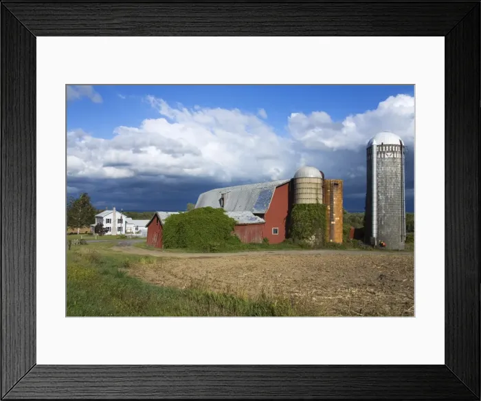 Framed Print : Farm near Leichester, Greater Rochester Area, New York State, United States of America Framed Print : Farm near Leichester, Greater Rochester Area, New York State, United States of America