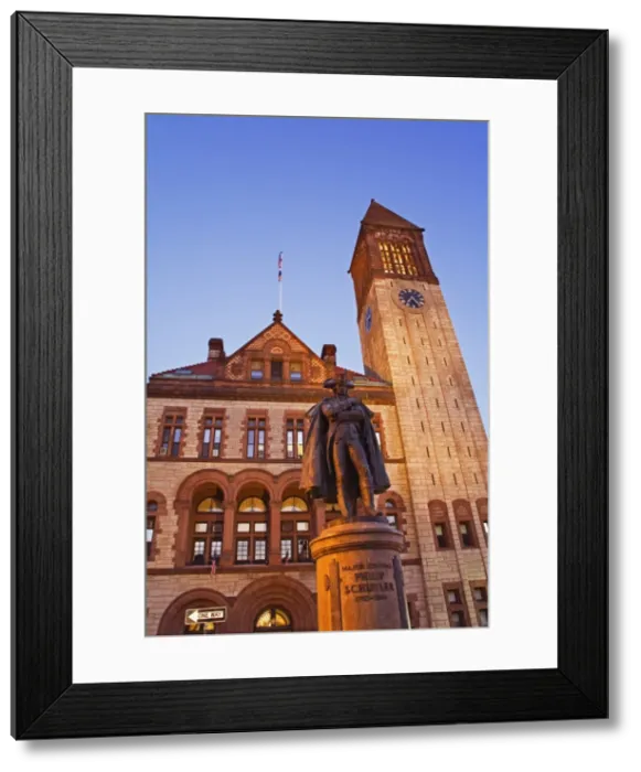 Framed Print : Major General Philip Schuyler statue, Albany City Hall, New York State Framed Print : Major General Philip Schuyler statue, Albany City Hall, New York State