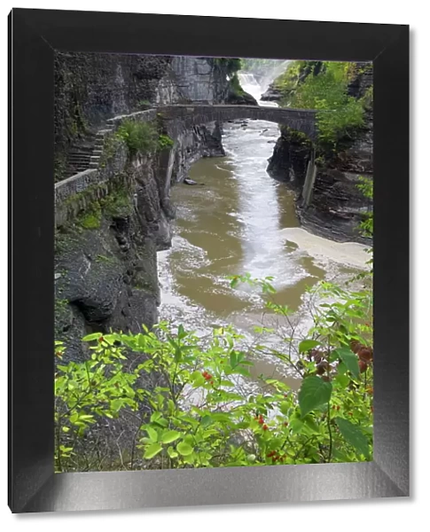 Lower Falls in Letchworth State Park, Rochester, New York State, United States of America