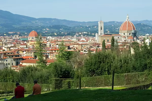 View of Florence from Boboli Gardens, Florence, Tuscany, Italy, Europe