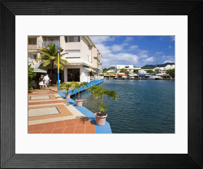 Framed Print : Marina Port-La-Royale in French Marigot, St. Martin, Leeward Islands, West Indies Framed Print : Marina Port-La-Royale in French Marigot, St. Martin, Leeward Islands, West Indies