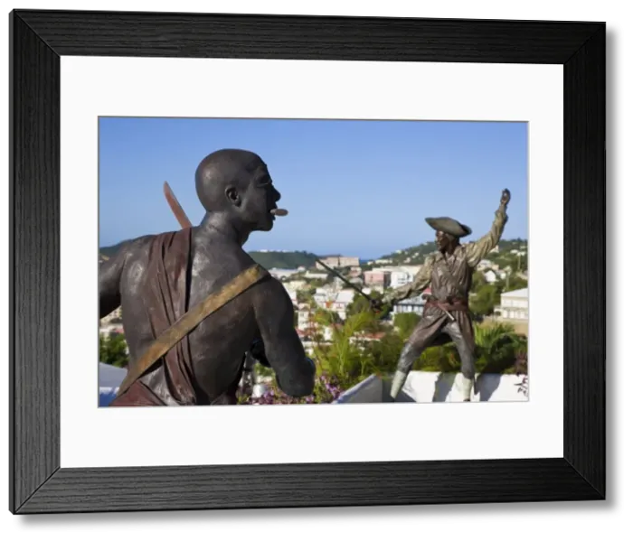 Framed Print : Sculpture in Blackbeards Castle, one of four National Historic sites in the US Virgin Islands Framed Print : Sculpture in Blackbeards Castle, one of four National Historic sites in the US Virgin Islands