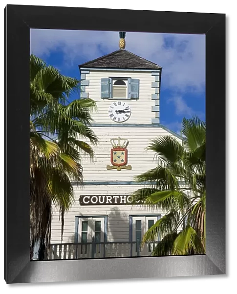The Courthouse in the Dutch capital of Philipsburg, St. Maarten, Netherlands Antilles