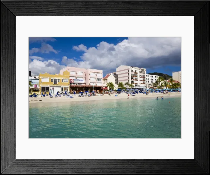 Framed Print : The Dutch capital of Philipsburg, St. Maarten, Netherlands Antilles, Leeward Islands Framed Print : The Dutch capital of Philipsburg, St. Maarten, Netherlands Antilles, Leeward Islands