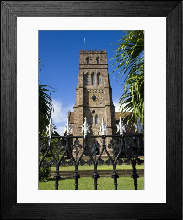 Framed Print : St. Georges Anglican Church, Basseterre, St. Kitts, Leeward Islands Framed Print : St. Georges Anglican Church, Basseterre, St. Kitts, Leeward Islands