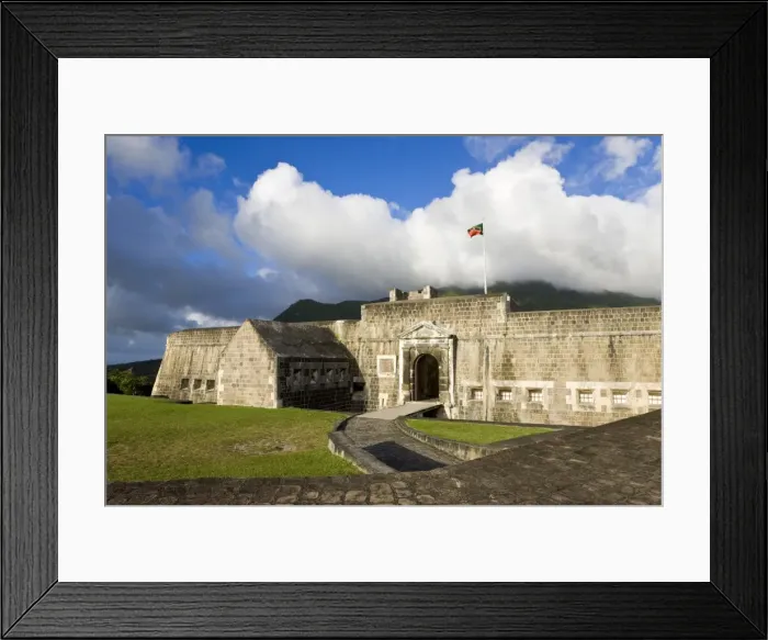 Framed Print : Brimstone Hill Fortress, 18th century compound, largest and best preserved fortress in the Caribbean, Brimstone Hill Fortress National Park, UNESCO World Heritage Site, St. Kitts, Leeward Islands, West Indies, Caribbean Framed Print : Brimstone Hill Fortress, 18th century compound, largest and best preserved fortress in the Caribbean, Brimstone Hill Fortress National Park, UNESCO World Heritage Site, St. Kitts, Leeward Islands, West Indies, Caribbean
