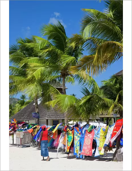 Colourful designs for sale along Jolly Beach, Antigua, Leeward Islands