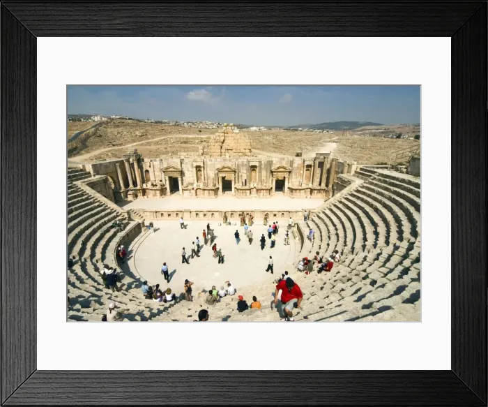 Framed Print : South Theatre, Jerash (Gerasa), a Roman Decapolis city, Jordan, Middle East Framed Print : South Theatre, Jerash (Gerasa), a Roman Decapolis city, Jordan, Middle East
