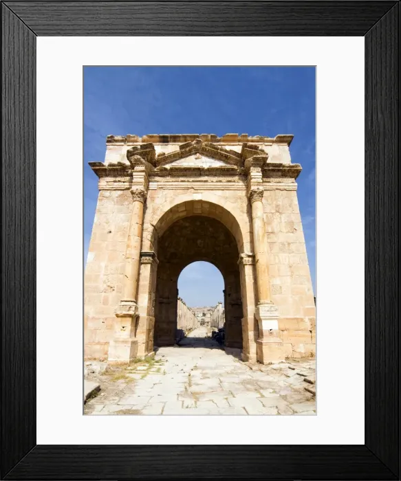 Framed Print : North Gate, Jerash (Gerasa) a Roman Decapolis city, Jordan, Middle East Framed Print : North Gate, Jerash (Gerasa) a Roman Decapolis city, Jordan, Middle East