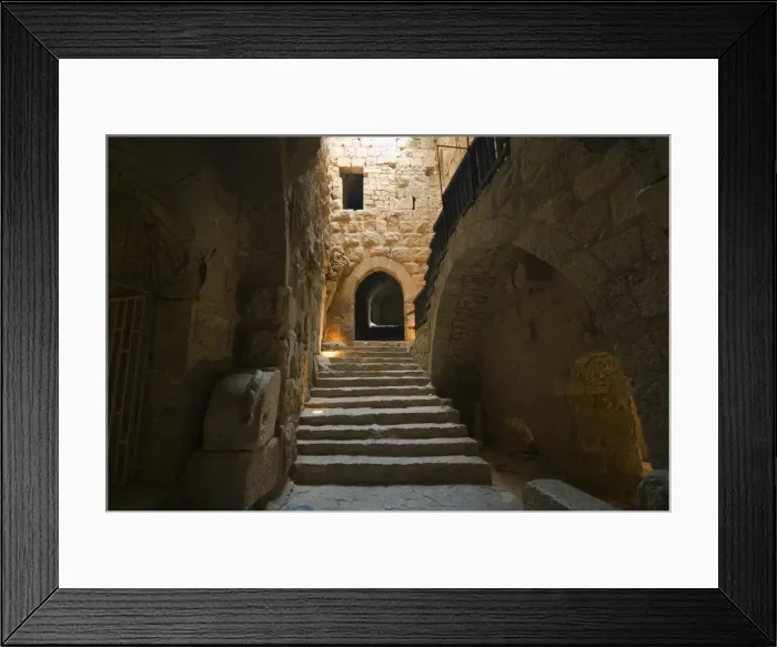 Framed Print : Interior of Muslim military fort of Ajloun, Jordan, Middle East Framed Print : Interior of Muslim military fort of Ajloun, Jordan, Middle East