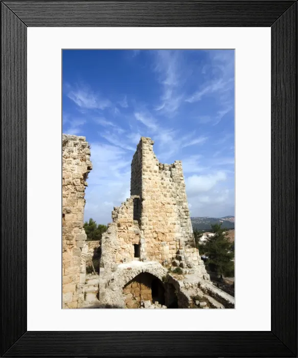 Framed Print : Muslim military fort of Ajloun, Jordan, Middle East Framed Print : Muslim military fort of Ajloun, Jordan, Middle East