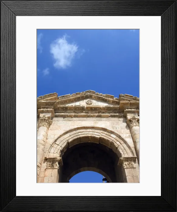 Framed Print : Main entrance, Hadrians Arch, Jerash (Gerasa), a Roman Decapolis City Framed Print : Main entrance, Hadrians Arch, Jerash (Gerasa), a Roman Decapolis City