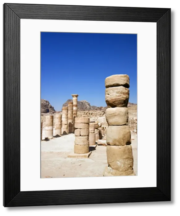 Framed Print : Great Temple, Petra, UNESCO World Heritage Site, Jordan, Middle East Framed Print : Great Temple, Petra, UNESCO World Heritage Site, Jordan, Middle East