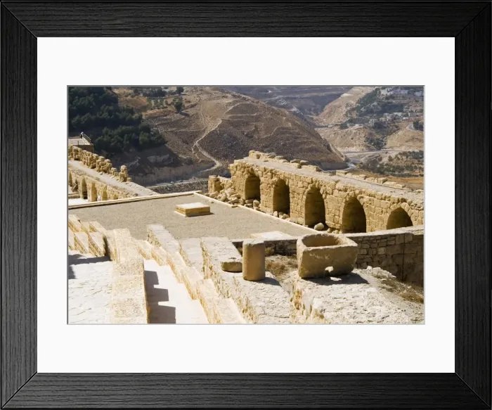 Framed Print : Crusader fort at Kerak, Jordan, Middle East Framed Print : Crusader fort at Kerak, Jordan, Middle East