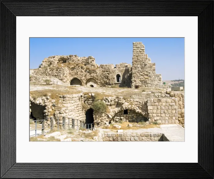 Framed Print : Crusader fort at Kerak, Jordan, Middle East Framed Print : Crusader fort at Kerak, Jordan, Middle East