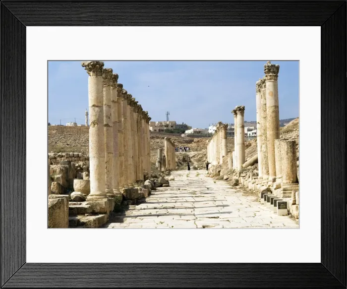 Framed Print : South Decumanus, Jerash (Gerasa), a Roman Decapolis city, Jordan, Middle East Framed Print : South Decumanus, Jerash (Gerasa), a Roman Decapolis city, Jordan, Middle East