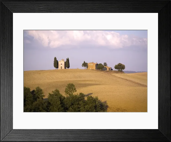 Framed Print : Near Pienza, Val d Orcia, Tuscany, Italy, Europe