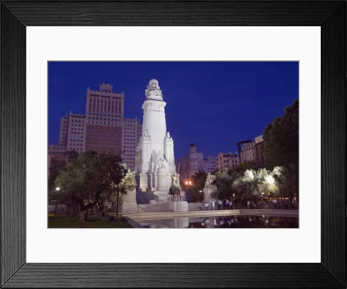 Framed Print : Plaza de Espana, Madrid, Spain, Europe Framed Print : Plaza de Espana, Madrid, Spain, Europe