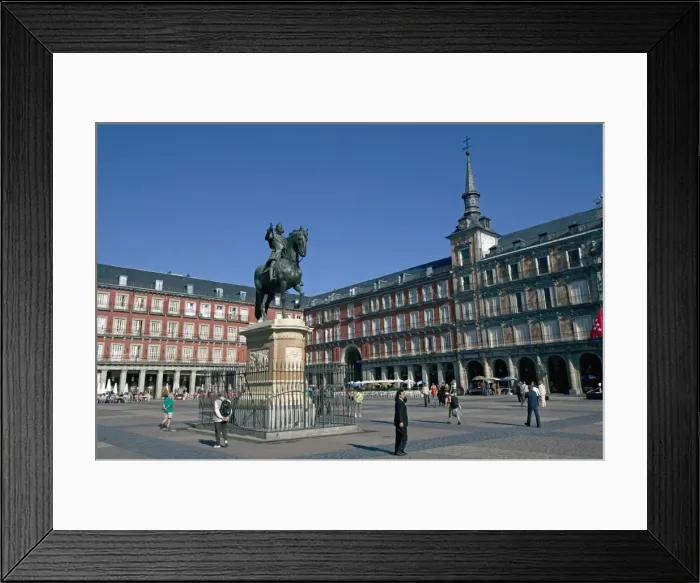 Framed Print : Plaza Mayor, Madrid, Spain, Europe Framed Print : Plaza Mayor, Madrid, Spain, Europe
