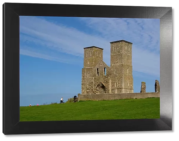 Reculver Towers, Herne Bay, Kent, England, United Kingdom, Europe