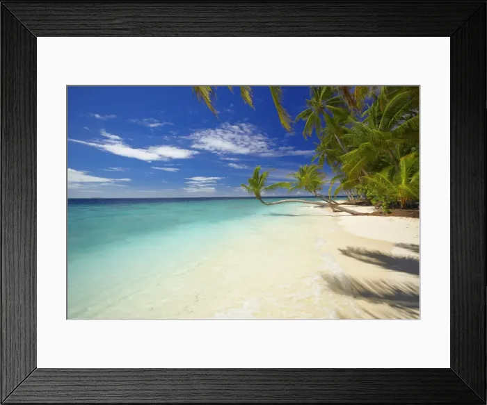 Framed Print : Empty beach, Maldives, Indian Ocean, Asia Framed Print : Empty beach, Maldives, Indian Ocean, Asia