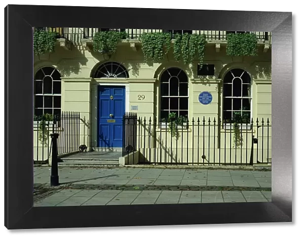 Virginia Woolfs house, Fitzroy Square, London, England, United Kingdom, Europe