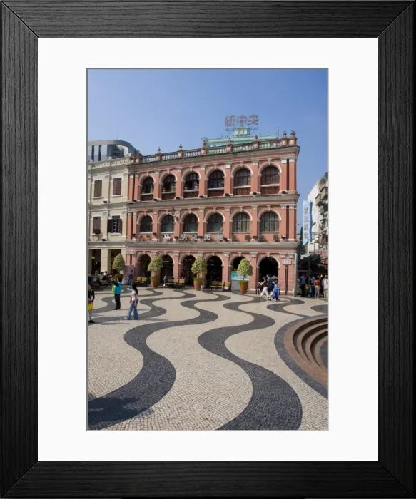 Framed Print : Senate Square (Largo de Senado), Macau, China, Asia Framed Print : Senate Square (Largo de Senado), Macau, China, Asia