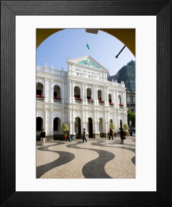 Framed Print : Senate Square (Largo de Senado), Macau, China, Asia Framed Print : Senate Square (Largo de Senado), Macau, China, Asia