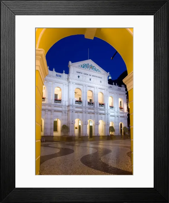 Framed Print : Santa Casa da Misericordia, Senate Square (Largo de Senado), Macau, China, Asia Framed Print : Santa Casa da Misericordia, Senate Square (Largo de Senado), Macau, China, Asia