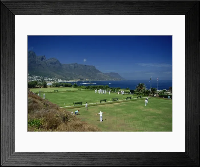 Framed Print : Bowls at Camps Bay, Cape Town, Cape Province, South Africa, Africa Framed Print : Bowls at Camps Bay, Cape Town, Cape Province, South Africa, Africa