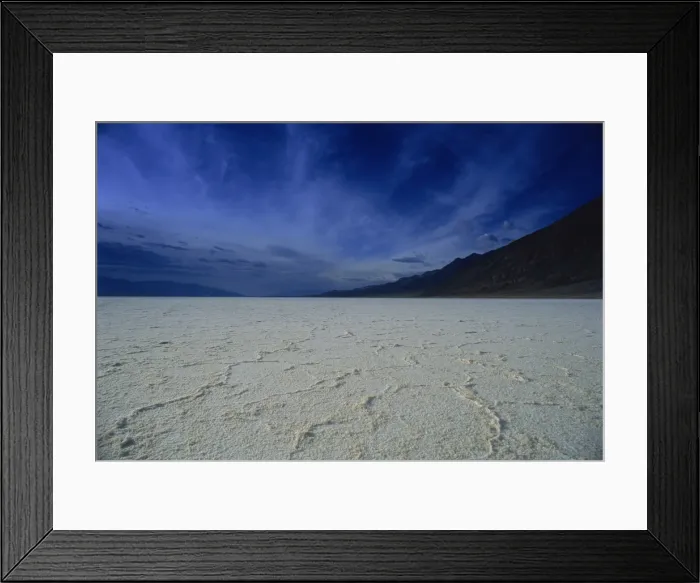 Framed Print : Salt flats, Death Valley National Monument, California, United States of America Framed Print : Salt flats, Death Valley National Monument, California, United States of America