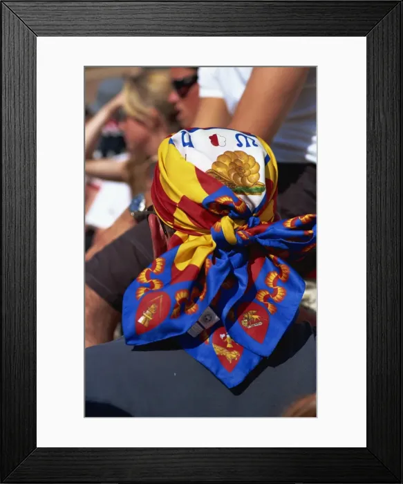 Framed Print : Follower of the Chiocciola (snail) contrada awaiting the Palio, Siena, Tuscany Framed Print : Follower of the Chiocciola (snail) contrada awaiting the Palio, Siena, Tuscany