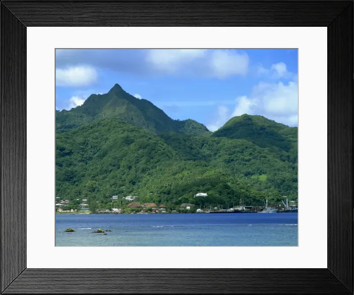 Framed Print : Pago Pago harbour on the island of American Samoa, Pacific Islands, Pacific Framed Print : Pago Pago harbour on the island of American Samoa, Pacific Islands, Pacific