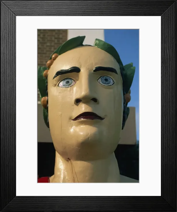 Framed Print : A 19th century figurehead in the city Marina, Charleston, South Carolina Framed Print : A 19th century figurehead in the city Marina, Charleston, South Carolina
