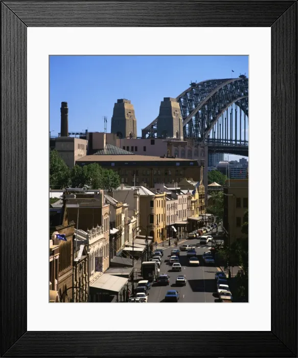 Framed Print : Sydney Harbour Bridge and the Rocks, Sydney, New South Wales, Australia, Pacific Framed Print : Sydney Harbour Bridge and the Rocks, Sydney, New South Wales, Australia, Pacific