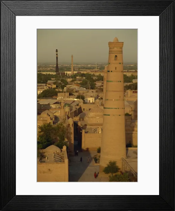 Framed Print : Djuma minaret from Kalta Minar, Khiva, Uzbekistan, Central Asia, Asia Framed Print : Djuma minaret from Kalta Minar, Khiva, Uzbekistan, Central Asia, Asia